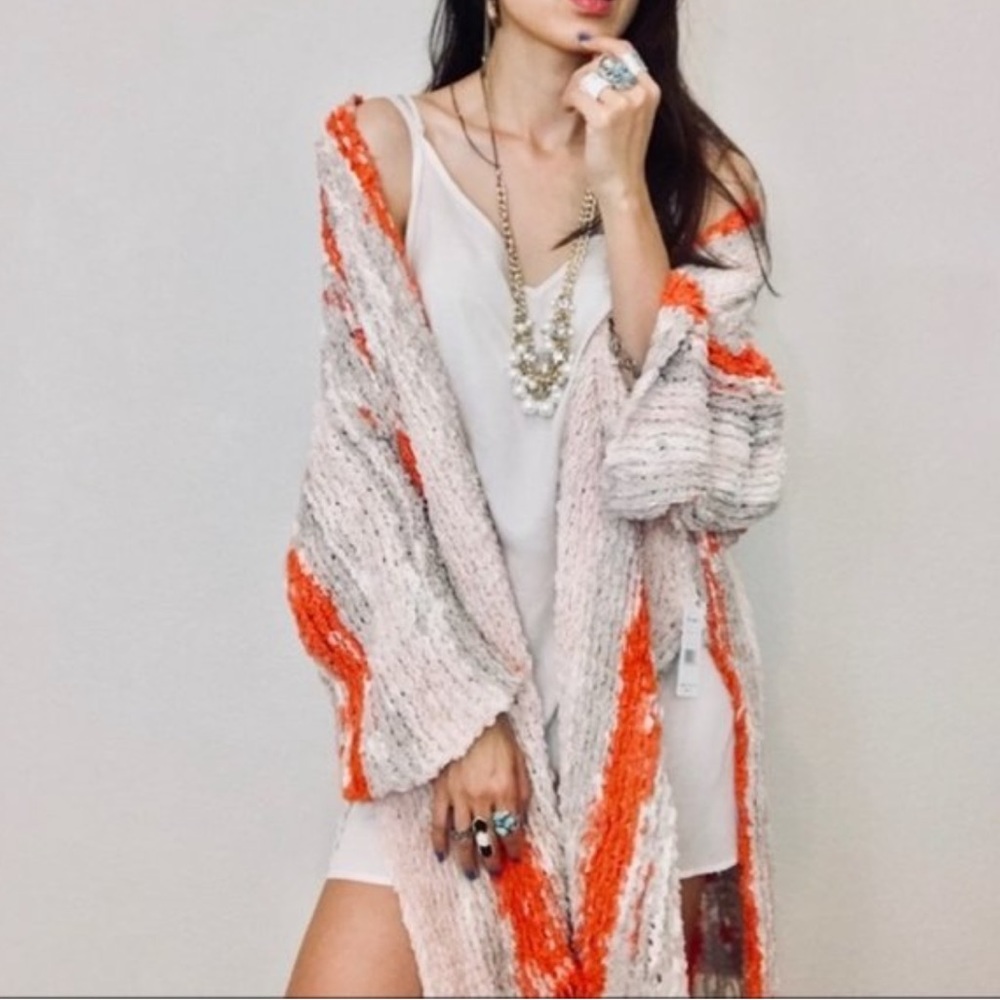 Free People Desert Daze Fringe Duster Cardigan